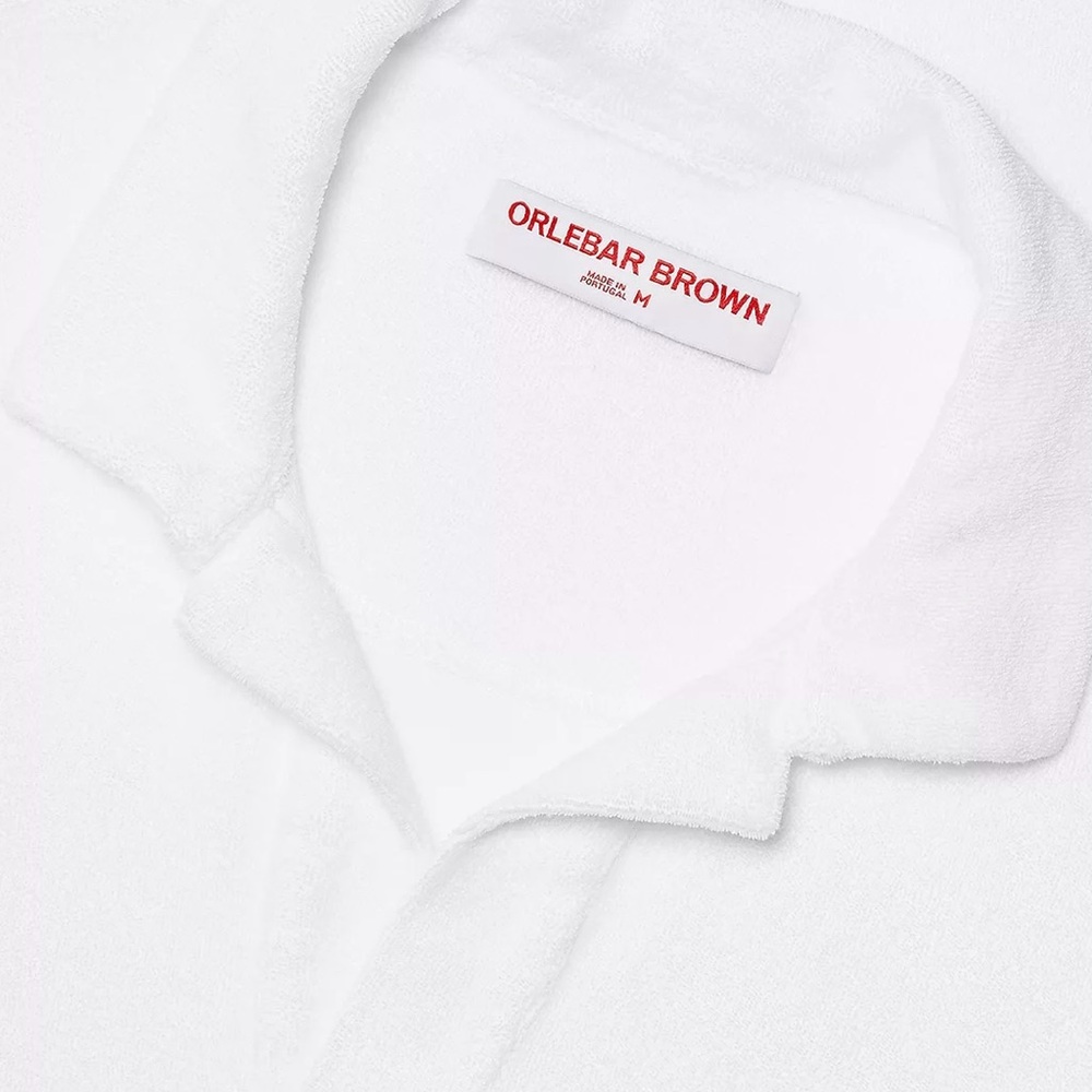 Brand New Orlebar Brown Terry Towelling Towel Polo